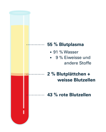 Abb. 2: Bestandteile des Blutes, Quelle: Blutspende SRK Schweiz (2023)